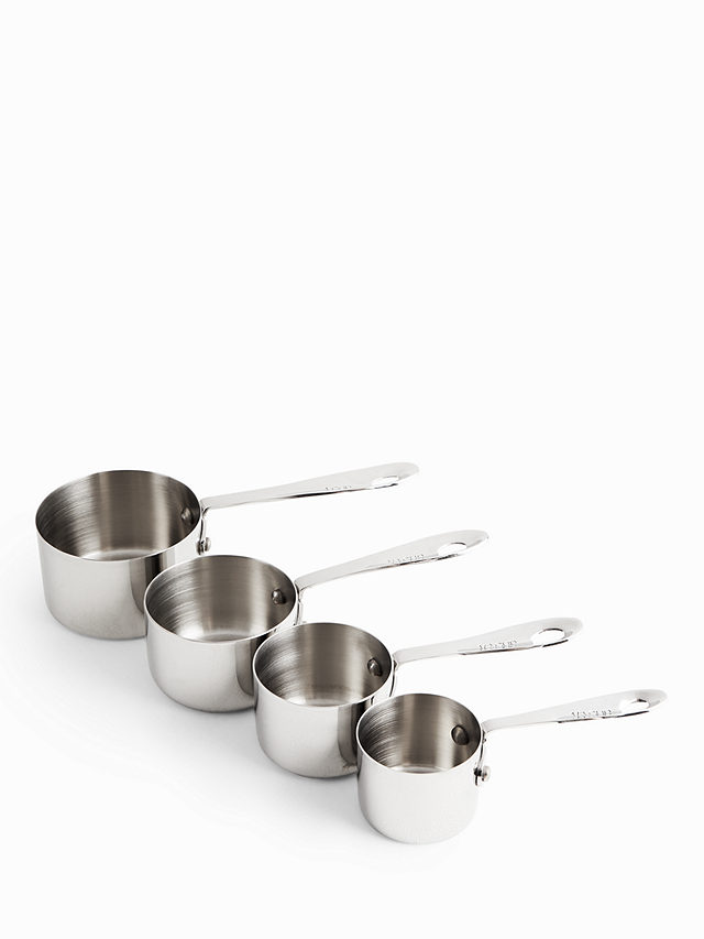 John Lewis Professional Nesting Stainless Steel Measuring Cups, Set of 4