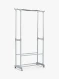ANYDAY John Lewis & Partners Double Height Adjustable Clothes Rail