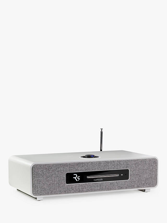 Ruark R5 DAB/DAB+/FM/Internet Radio & CD Bluetooth Wi-Fi Wireless All-In-One Music System, Soft Grey