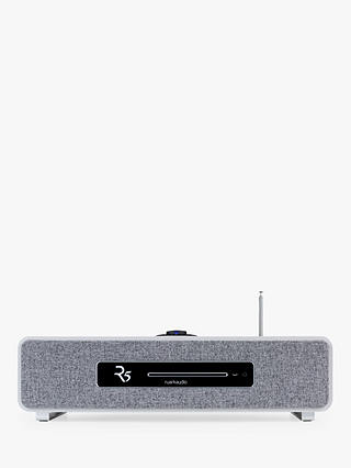 Ruark R5 DAB/DAB+/FM/Internet Radio & CD Bluetooth Wi-Fi Wireless All-In-One Music System, Soft Grey