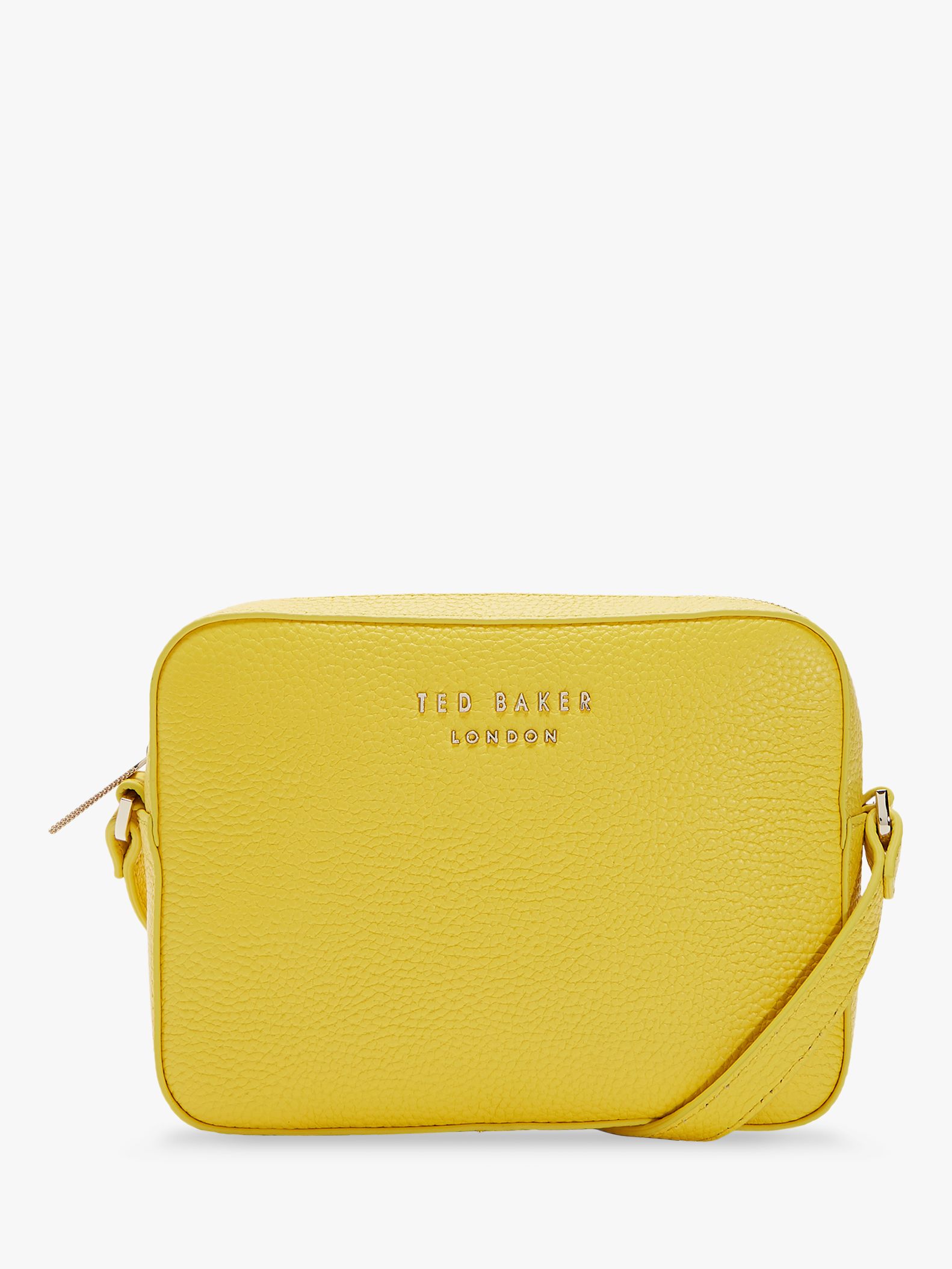 Ted Baker Debbi Leather Camera Bag, Light Yellow