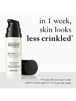 Philosophy Anti-Wrinkle Miracle Worker+ Line-Correcting Eye Cream, 15ml 5