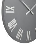 John Lewis Roman Numerals Large Wall Clock, 60cm, Graphite