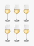 Dartington Crystal Simplicity White Wine Glasses, 250ml, Set of 6, Clear