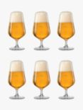 Dartington Crystal Simplicity Beer Glasses, 380ml, Set of 6, Clear