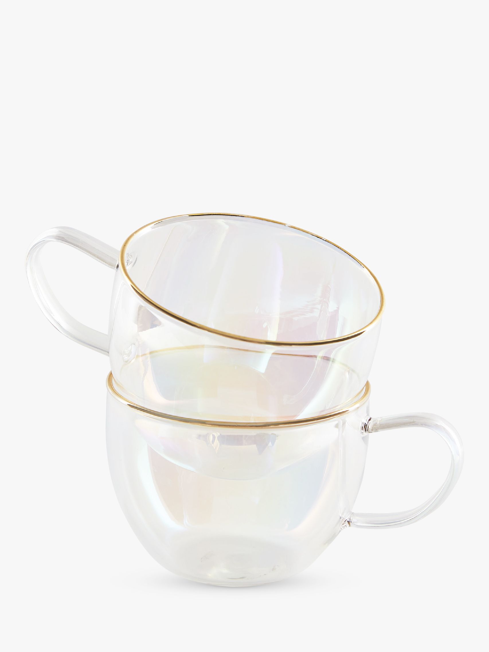 clear tea cups