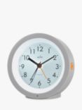Acctim Elliot Modern Smartlite Non-Ticking Sweep Analogue Alarm Clock, Grey