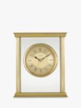 Acctim Halton Roman Numeral Analogue Mantel Clock, 18cm, Gold