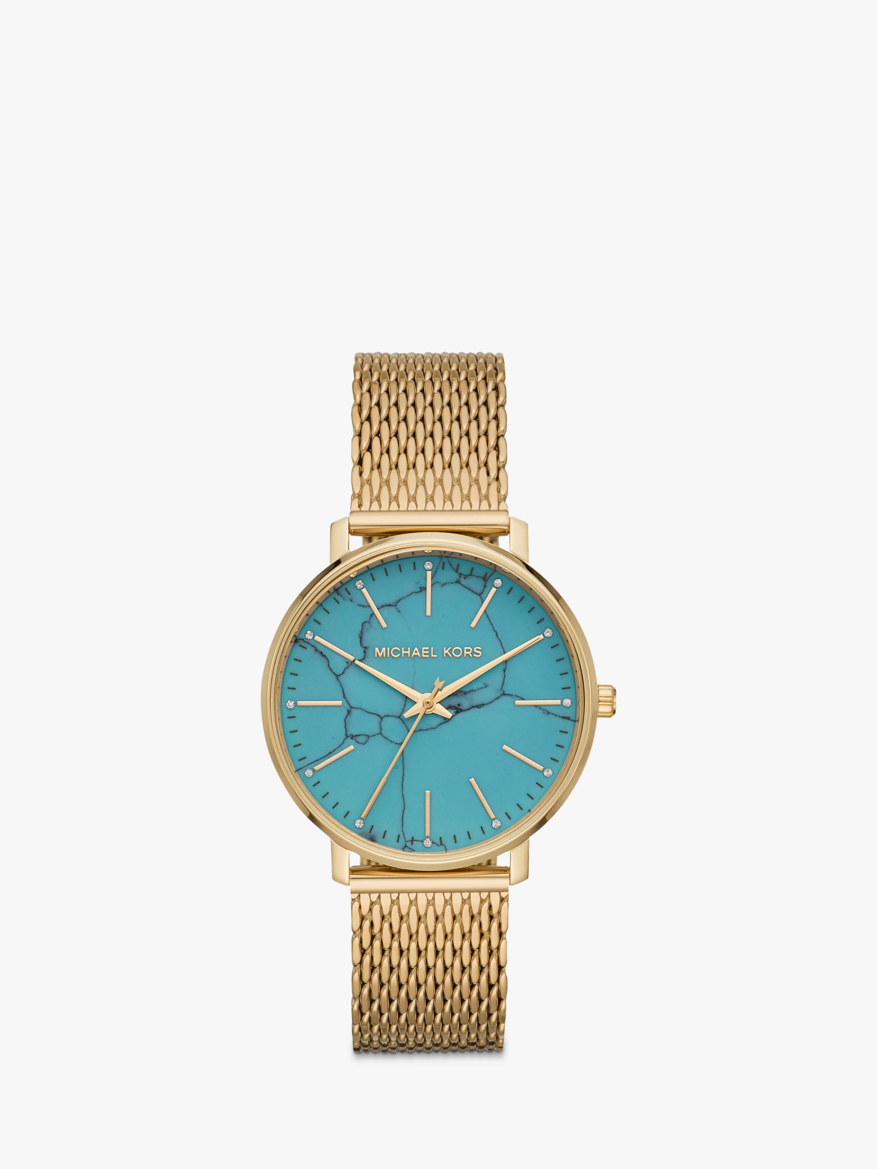 michael kors turquoise face watch