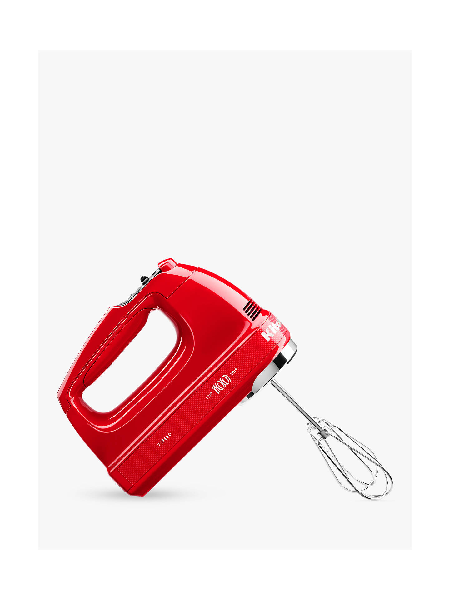 KitchenAid Queen of Hearts Hand Mixer, Red at John Lewis & Partners