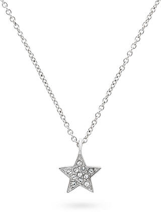 Melissa Odabash Crystal Star Pendant Necklace, Silver