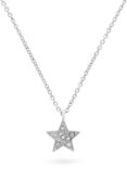 Melissa Odabash Swarovski Crystal Star Pendant Necklace, Silver