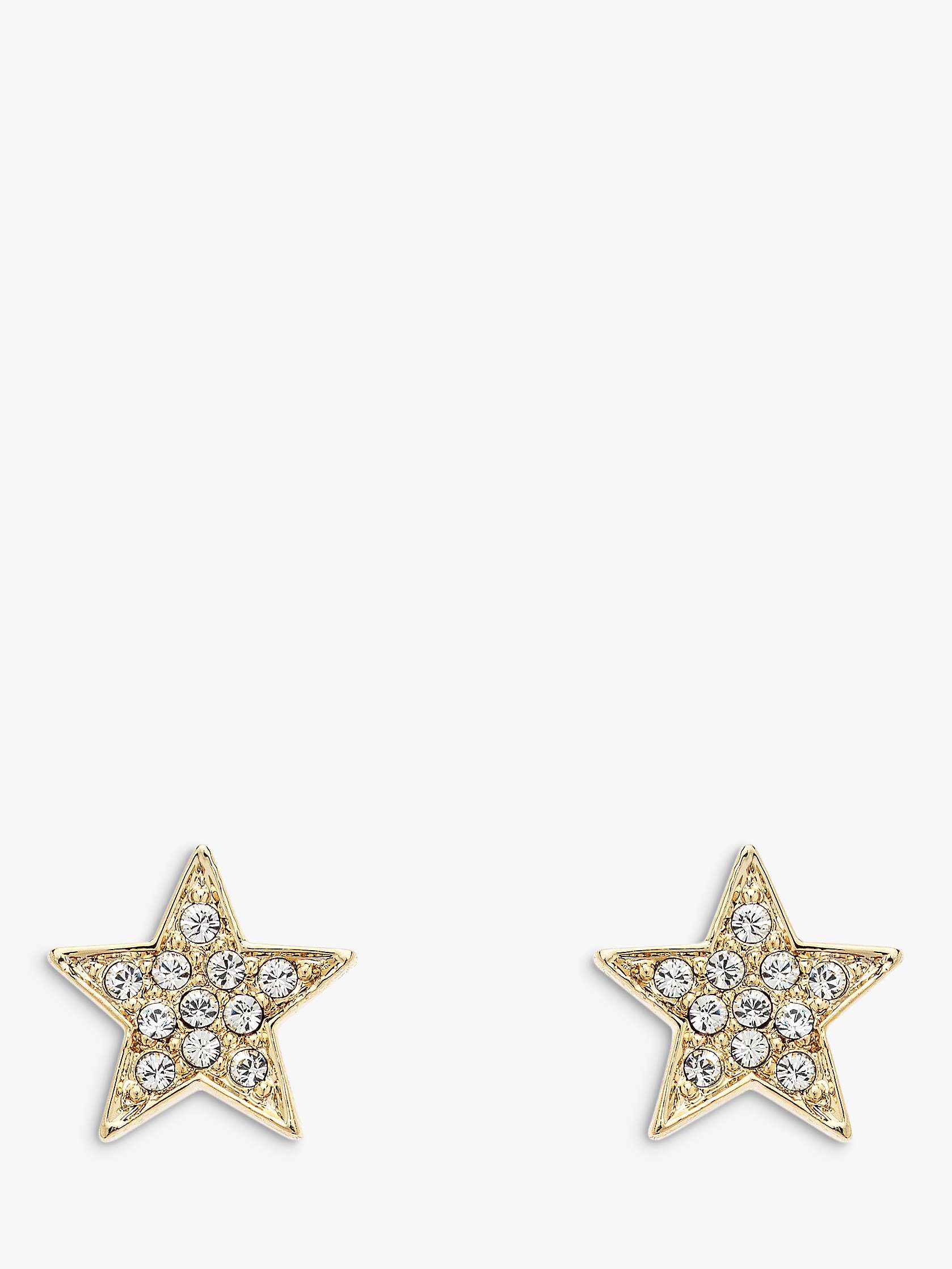 Buy Melissa Odabash Crystal Star Stud Earrings, Gold Online at johnlewis.com