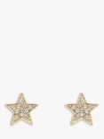 Melissa Odabash Crystal Star Stud Earrings, Gold