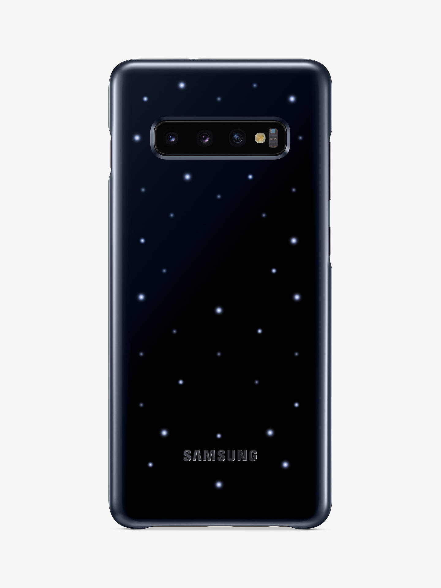 Samsung Galaxy S10 LED Back Cover, Black at John Lewis & Partners