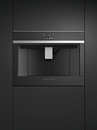 Fisher & Paykel EB60DSXB2 60cm Built-In Bean-to-Cup Coffee Machine, Gloss Black