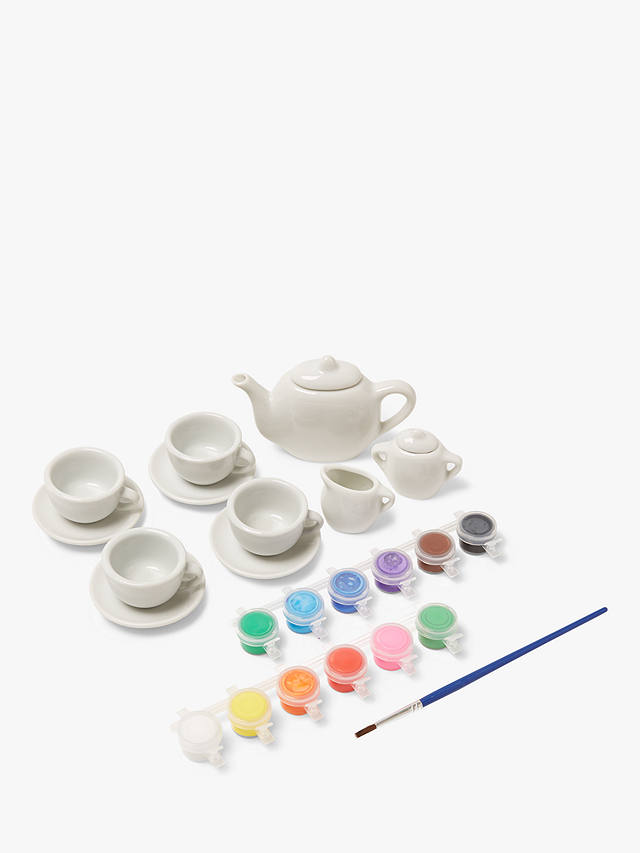 John Lewis & Partners Paint Your Own Tea Set
