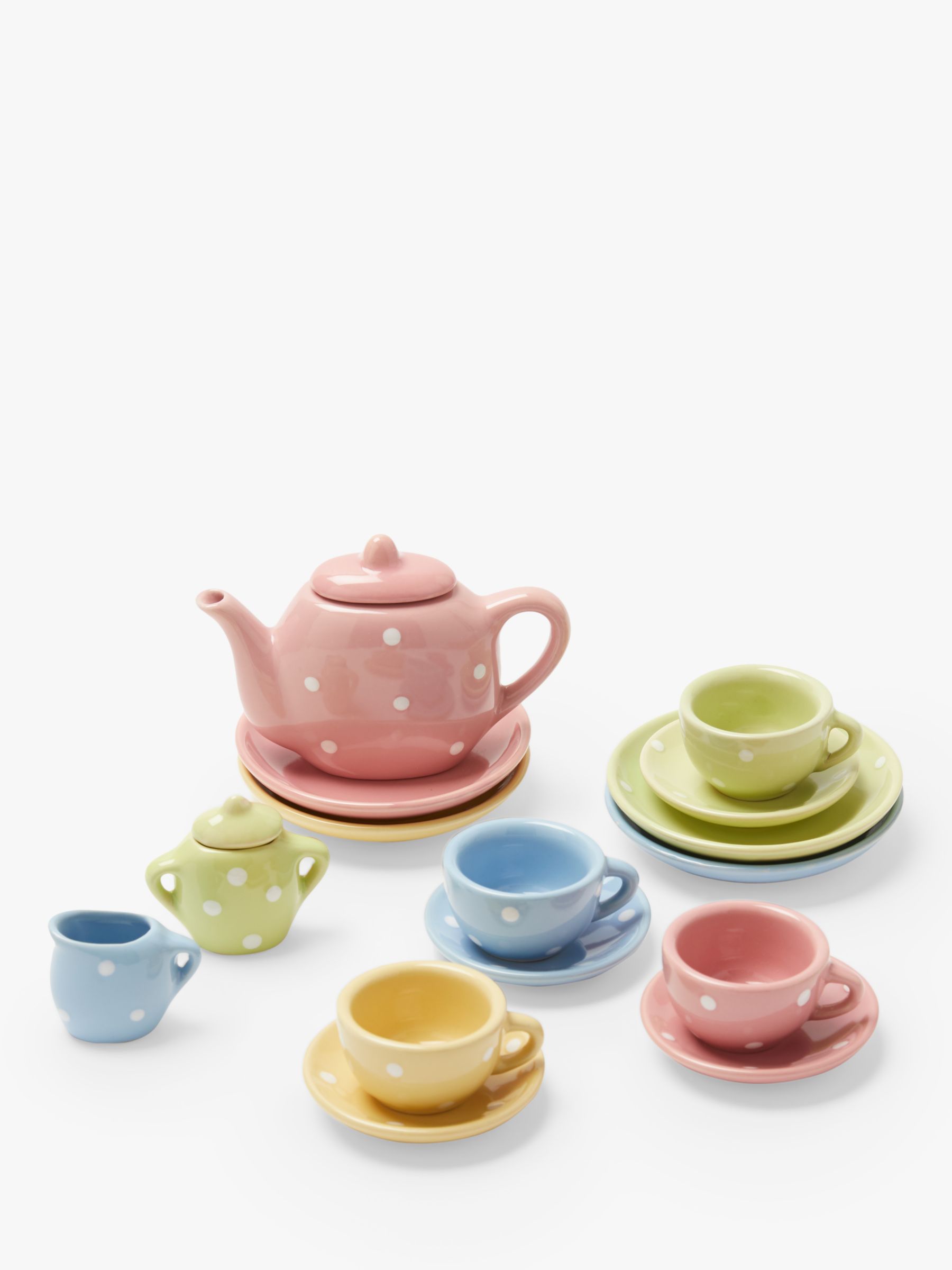 ceramic toy tea set