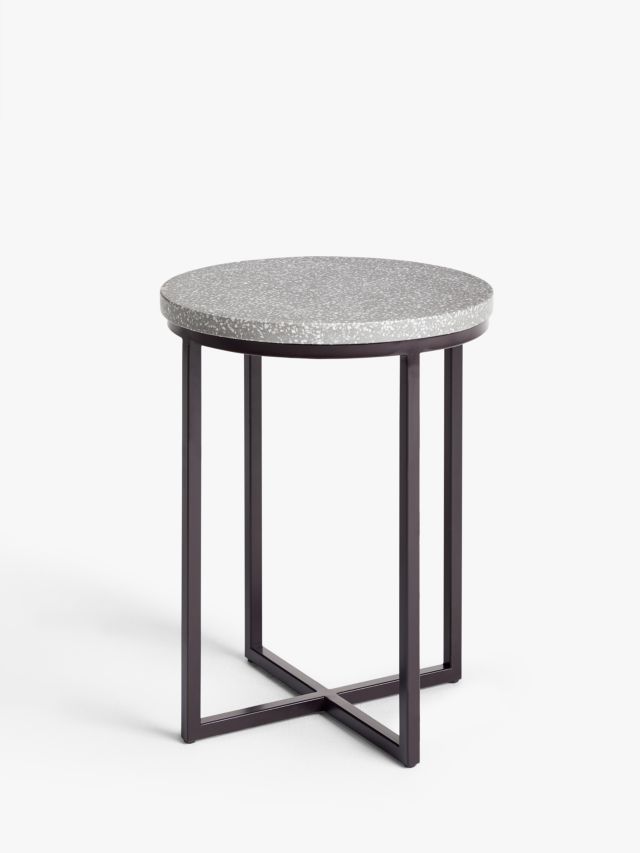 Small grey on sale corner table