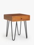 John Lewis Hairpin Side Table, Dark Oak