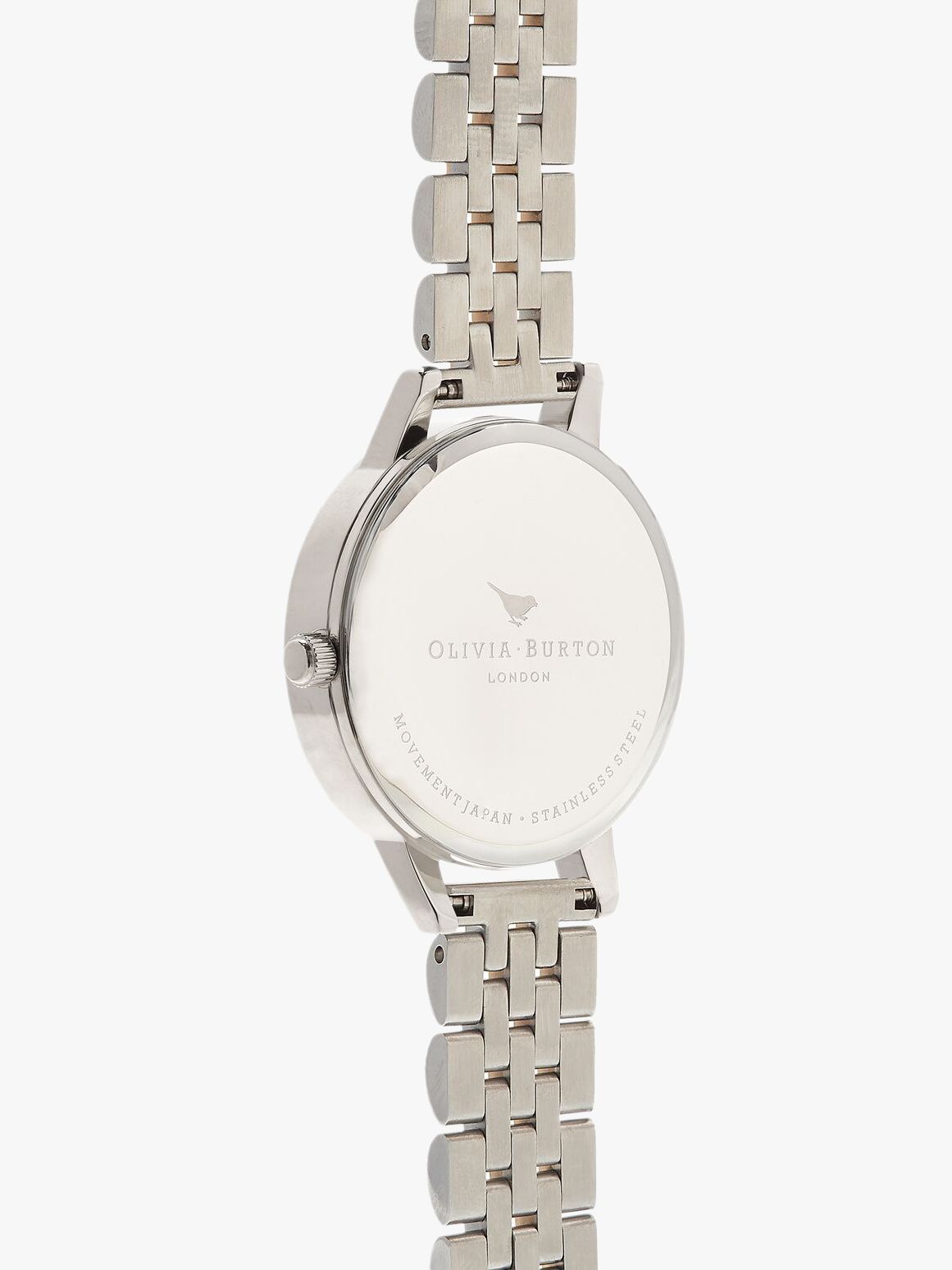Olivia Burton Women's Five Link Bracelet Strap Watch, Silver/Gold OB16MDW34
