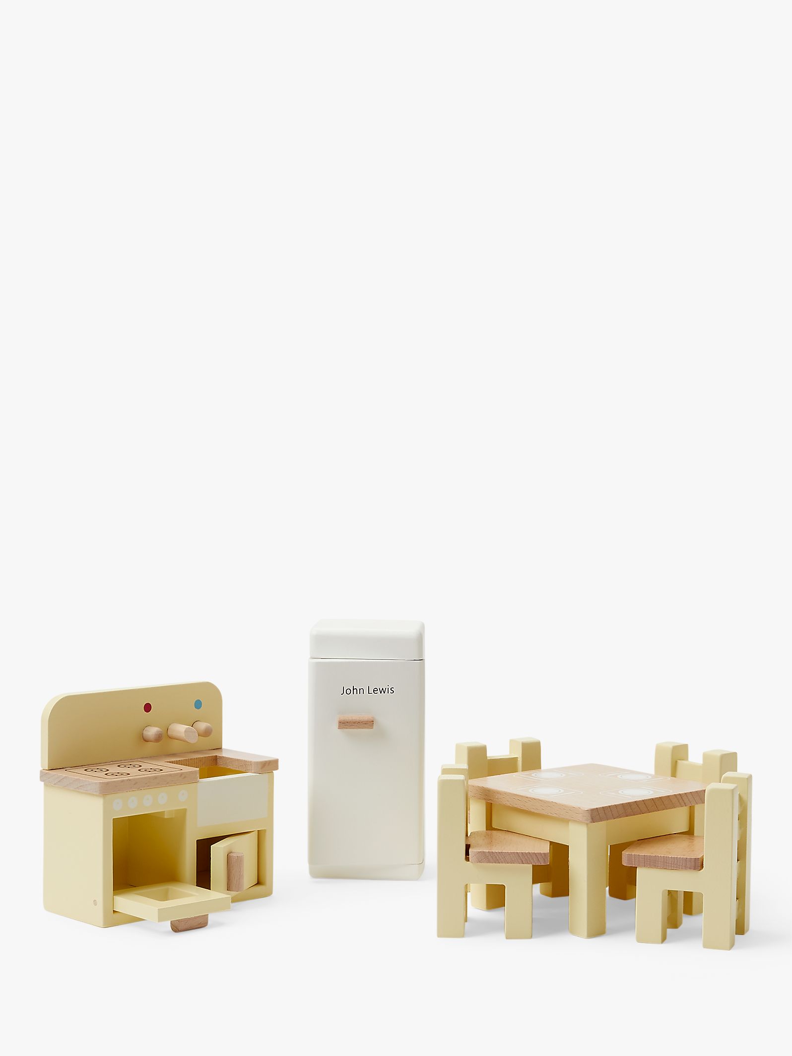 John Lewis Partners Wooden Doll S House Kitchen Furniture At