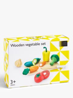 John Lewis Wooden Vegetable Set