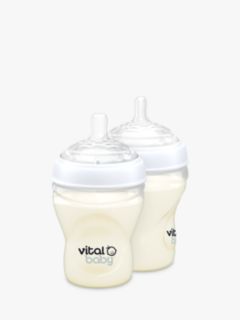 Vital Baby Nurture Breast-Like Baby Bottle, 240ml, Pack of 2