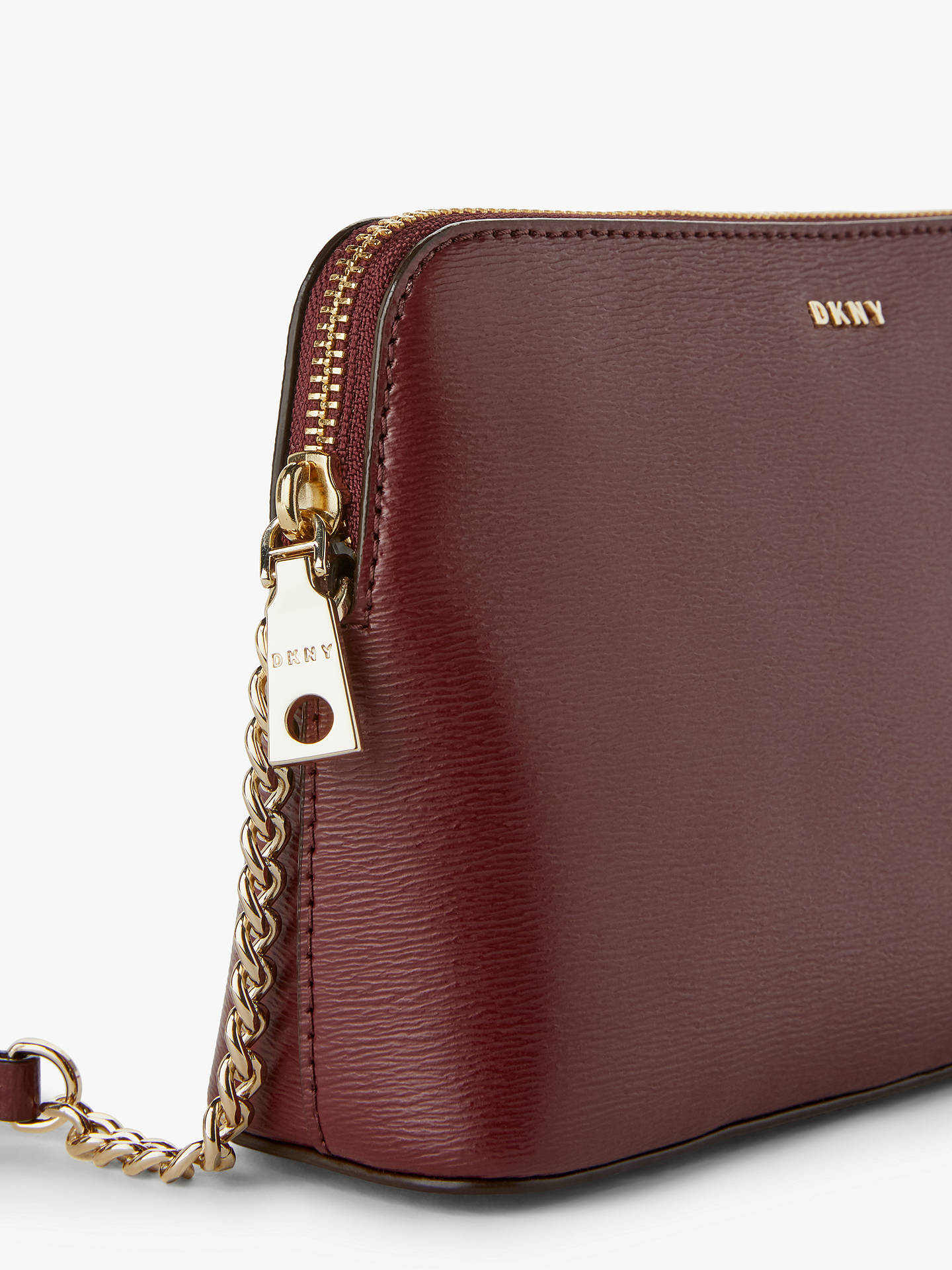 DKNY Bryant Dome Leather Cross Body Bag at John Lewis & Partners