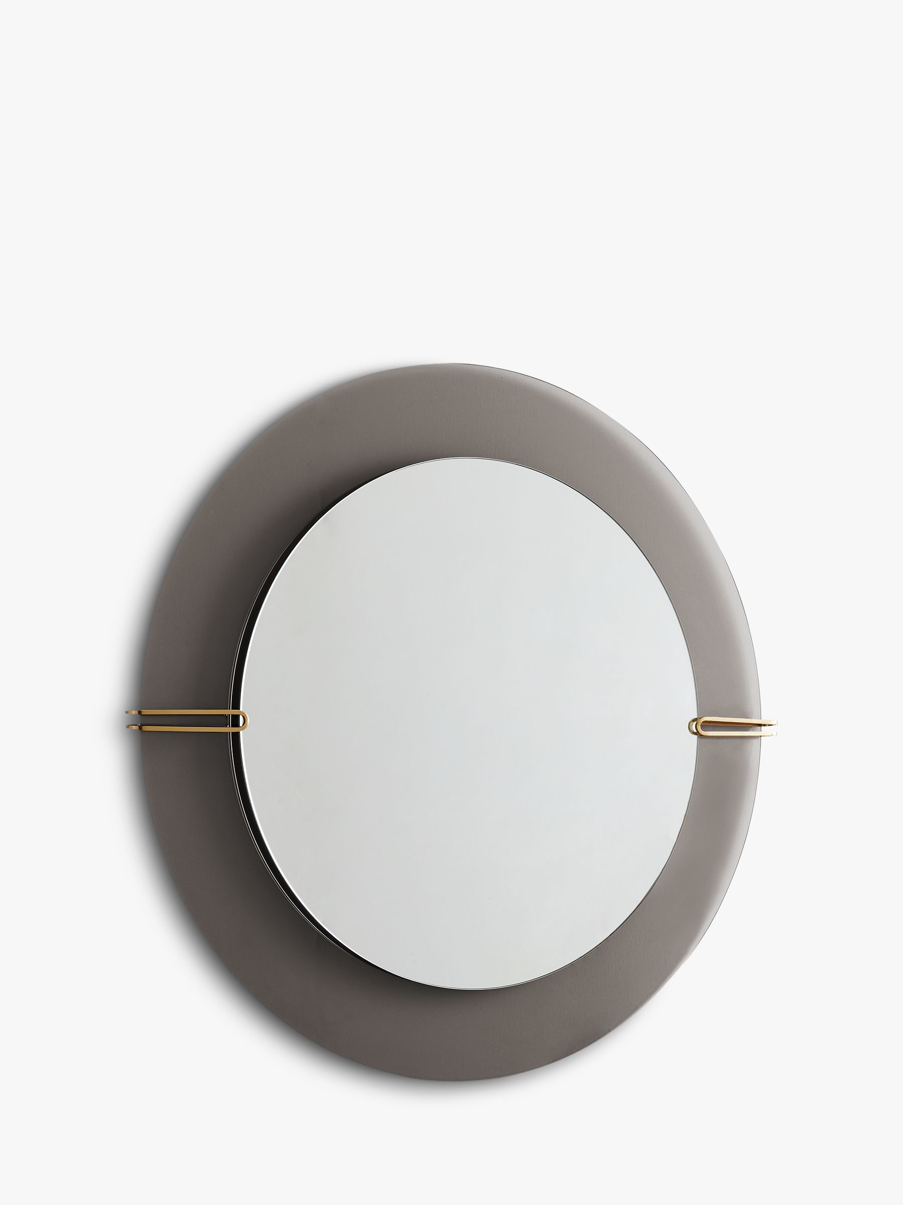 west elm Dapper Mirror, Smoke at John Lewis & Partners