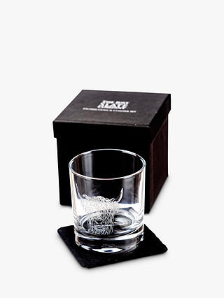 The Just Slate Company Cow Coaster and Tumbler, 340ml
