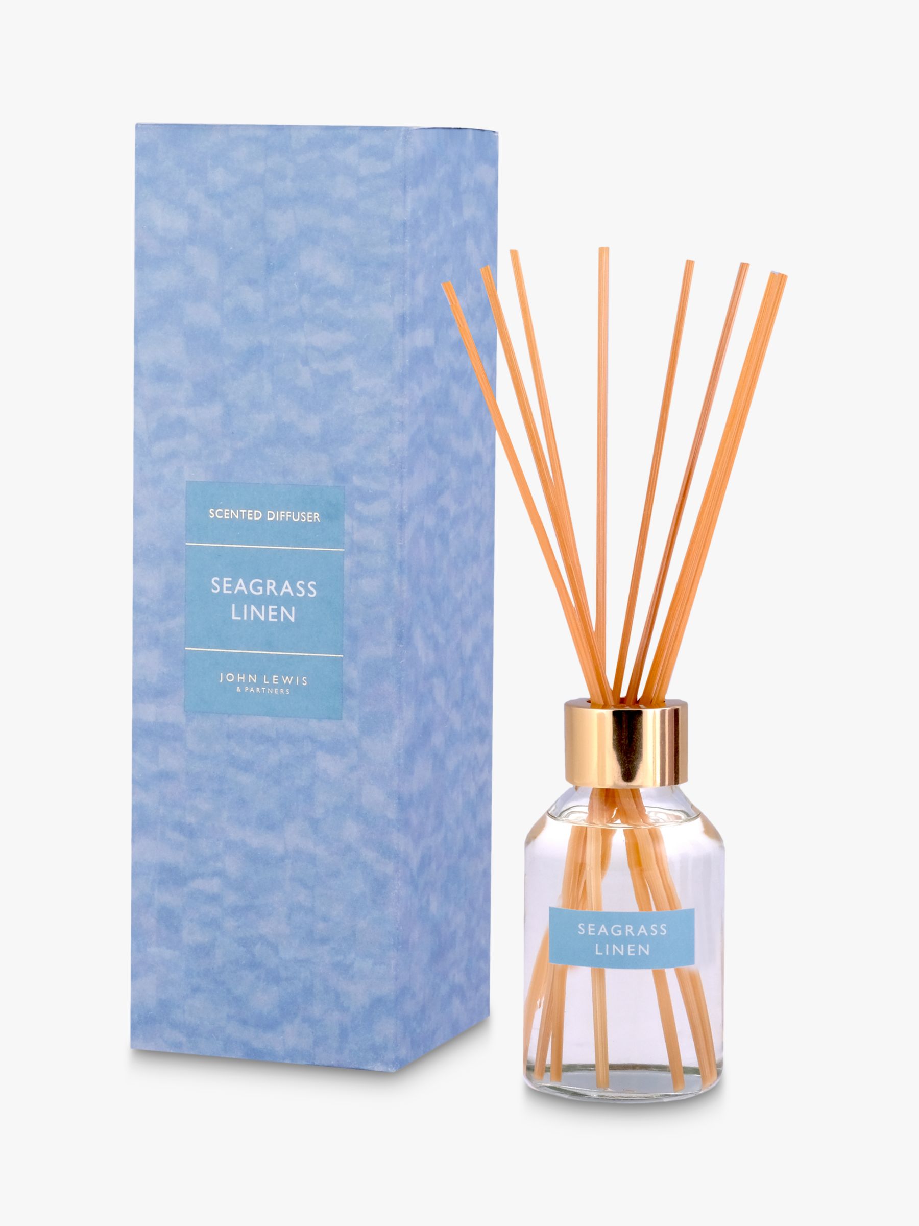 John Lewis & Partners Seagrass Linen Reed Diffuser, 100ml