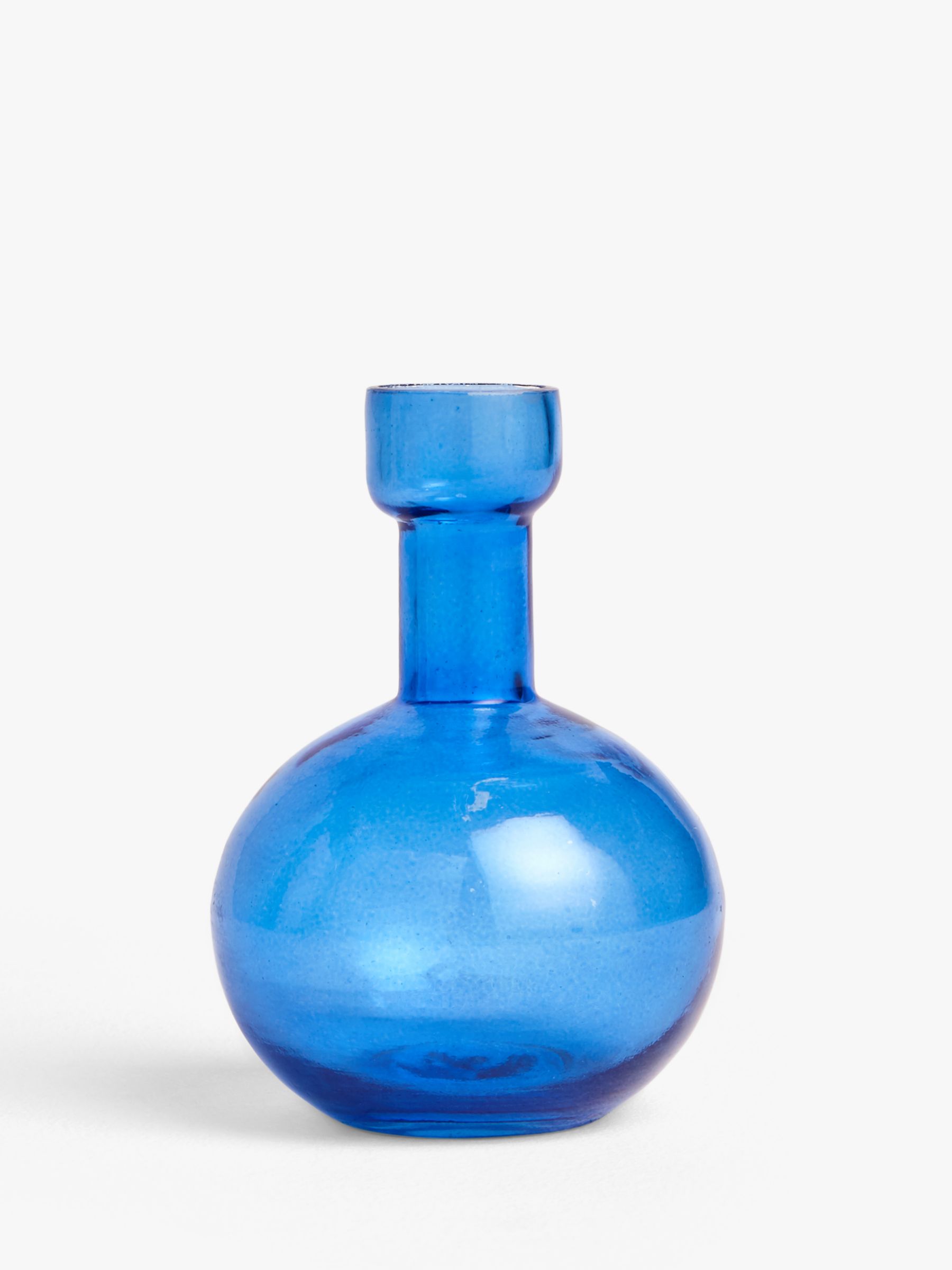 John Lewis & Partners Apothecary Candle Holder Bud Vase, Blue