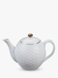 Tokyo Design Studio Nippon White Round Teapot, 1.3L, White/Gold