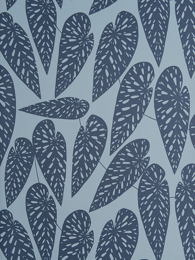 MissPrint Tropics Wallpaper, Blue Leaf 1294