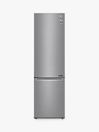 LG GBB72PZEFN Freestanding 70/30 Fridge Freezer, Shiny Steel