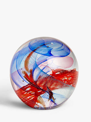 John Lewis & Partners Glass Swirl Paperweight