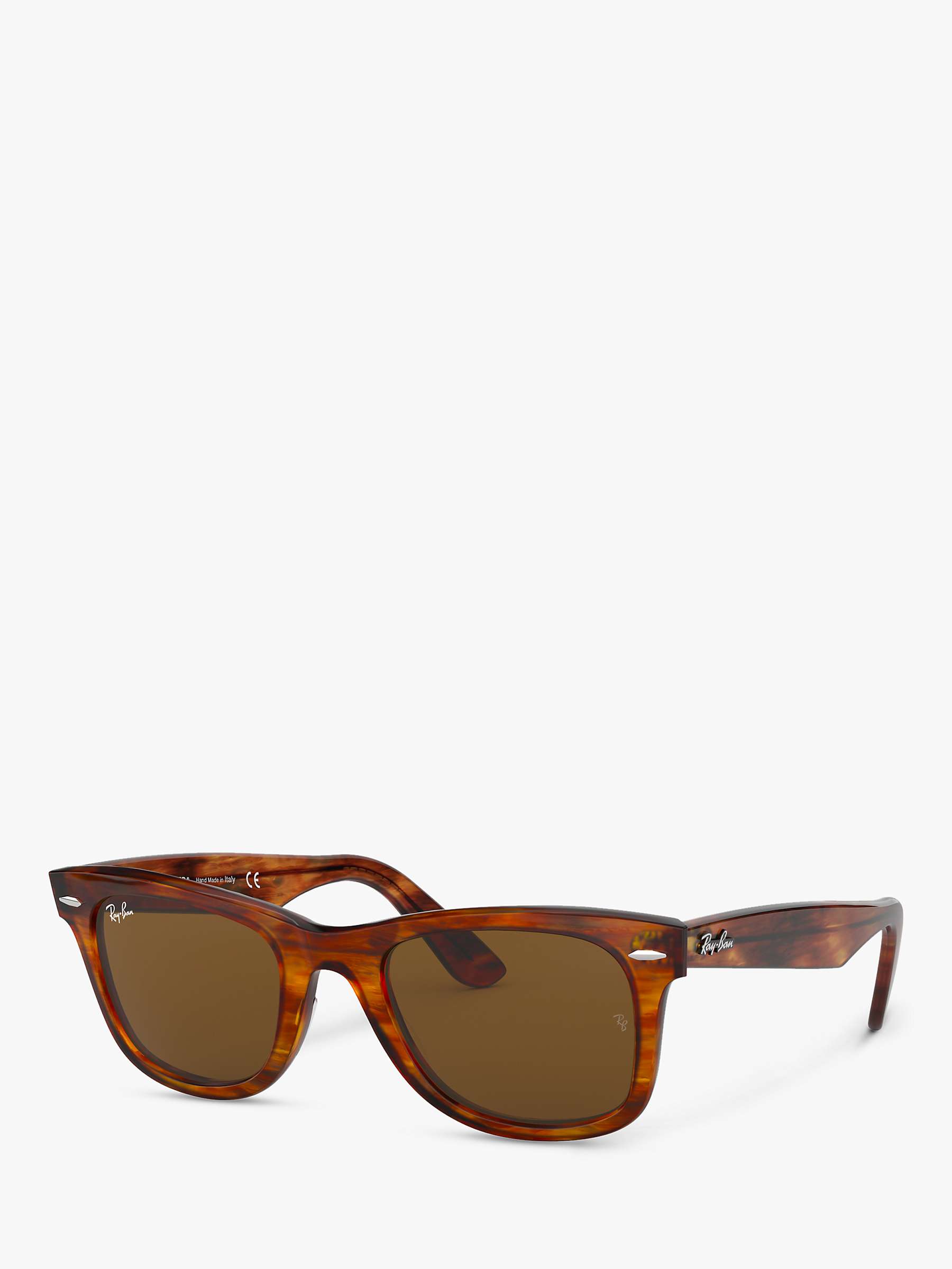 Buy Ray-Ban RB2140 Unisex Original Wayfarer Sunglasses, Light Tortoise/Brown Online at johnlewis.com