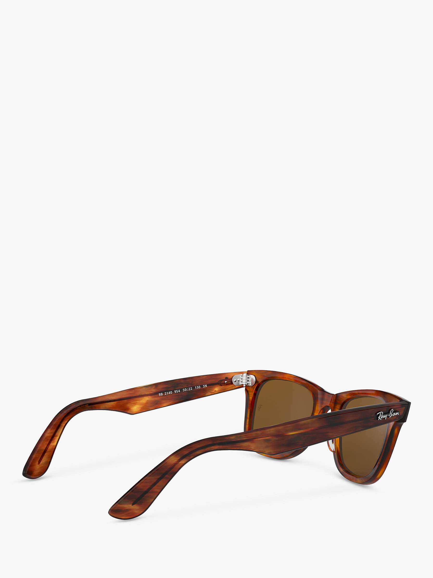 Buy Ray-Ban RB2140 Unisex Original Wayfarer Sunglasses, Light Tortoise/Brown Online at johnlewis.com