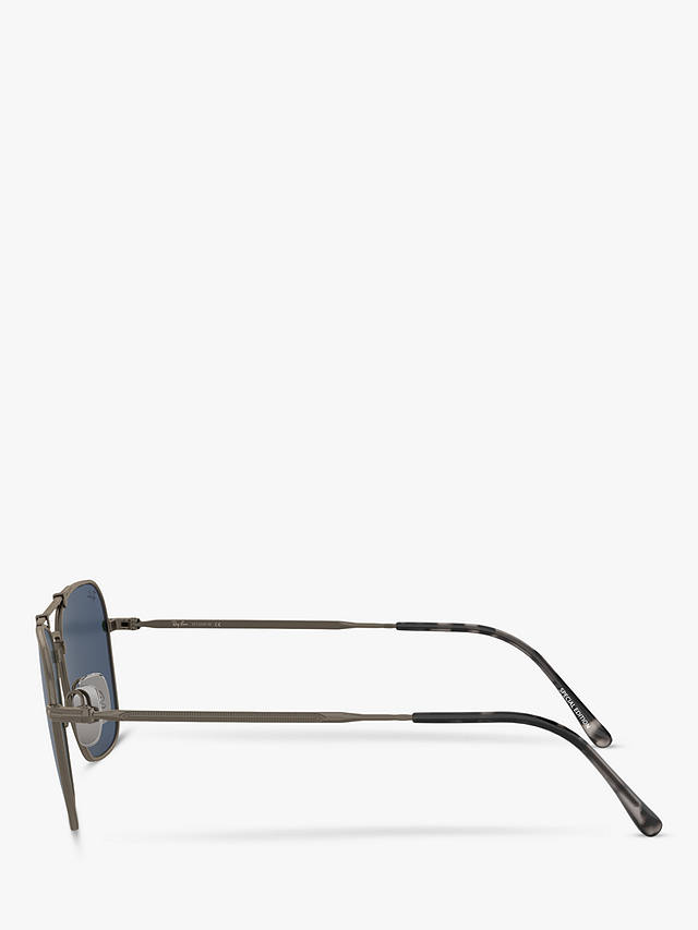 Ray-Ban RB8136 Unisex D-Frame Sunglasses, Demi Gloss Pewter