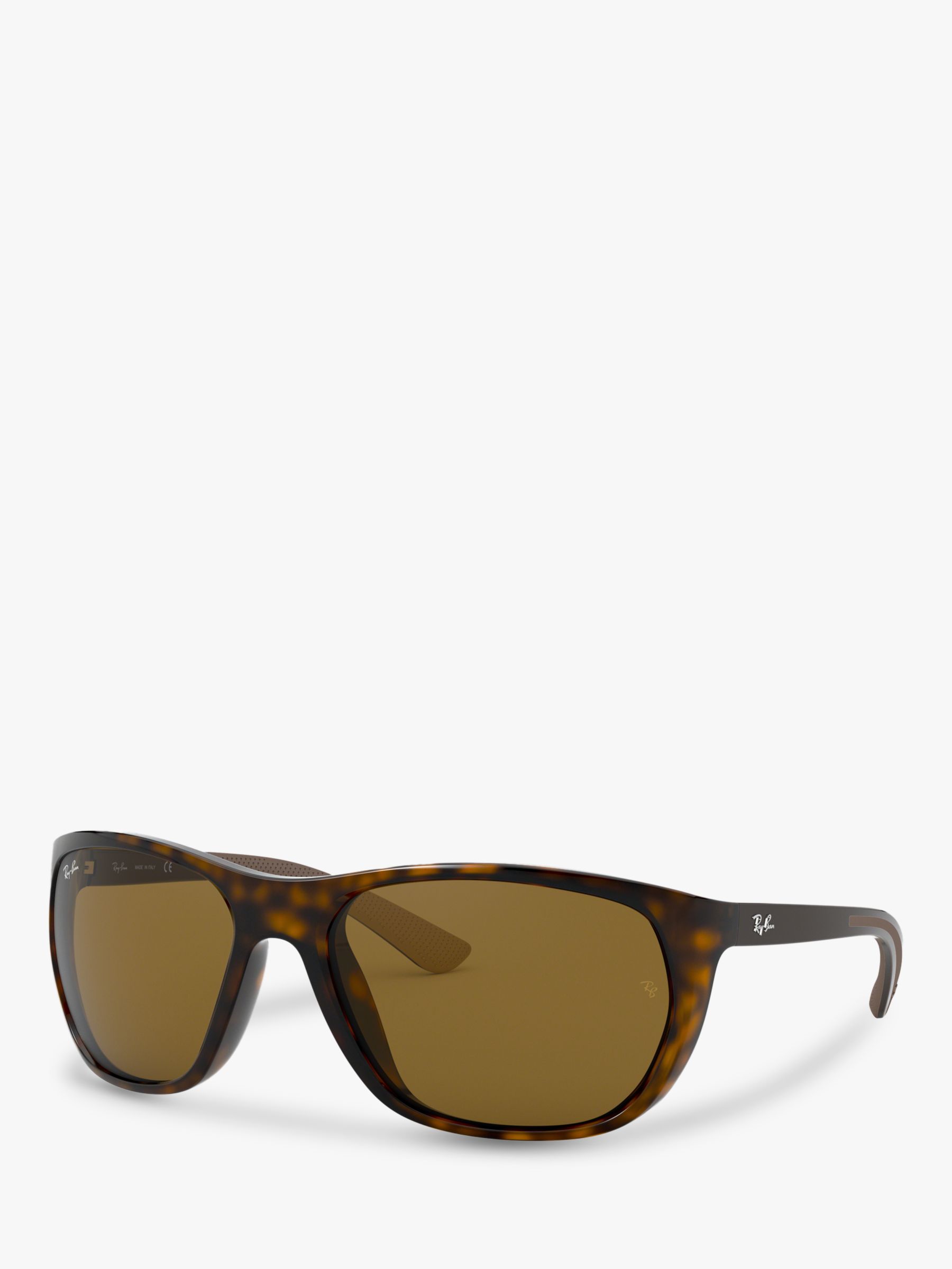 Ray Ban Rb4307 Mens Square Sunglasses Havanabrown At John Lewis And Partners 