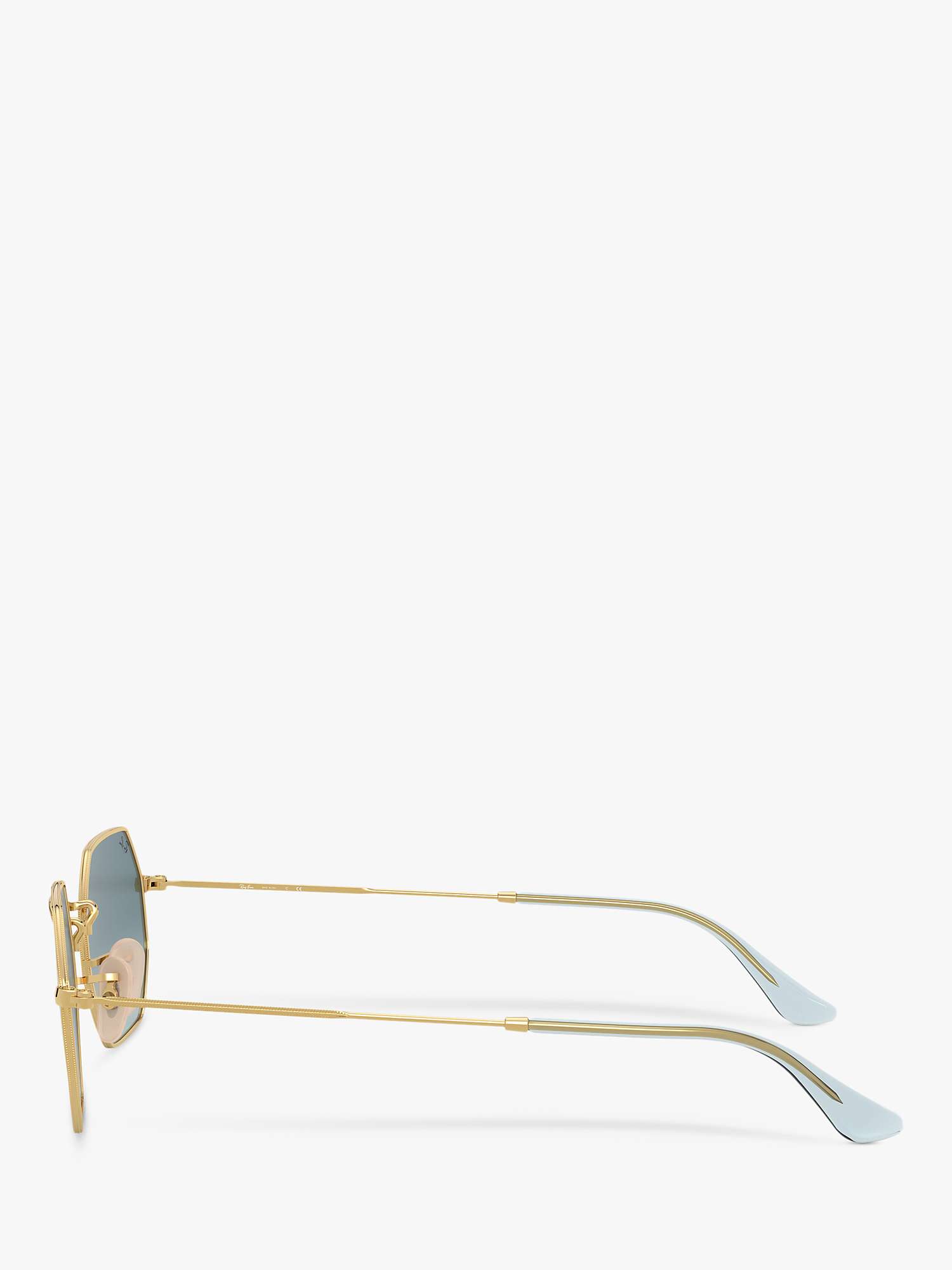 Buy Ray-Ban RB3556N Unisex Heptagonal Sunglasses, Gold/Blue Gradient Online at johnlewis.com