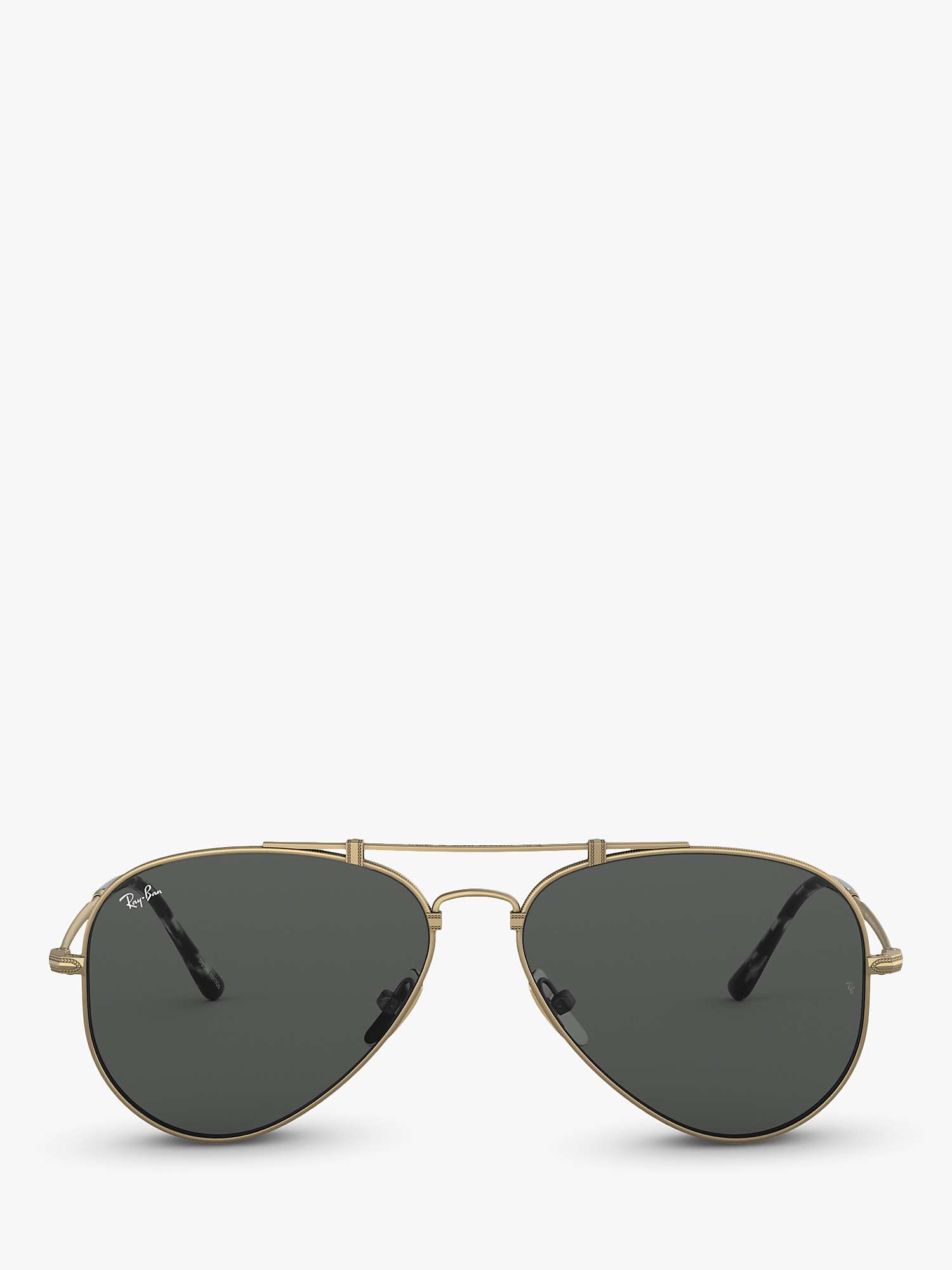 Buy Ray-Ban RB8125 Unisex Phantos Sunglasses, Demi Gloss Gold/Grey Online at johnlewis.com
