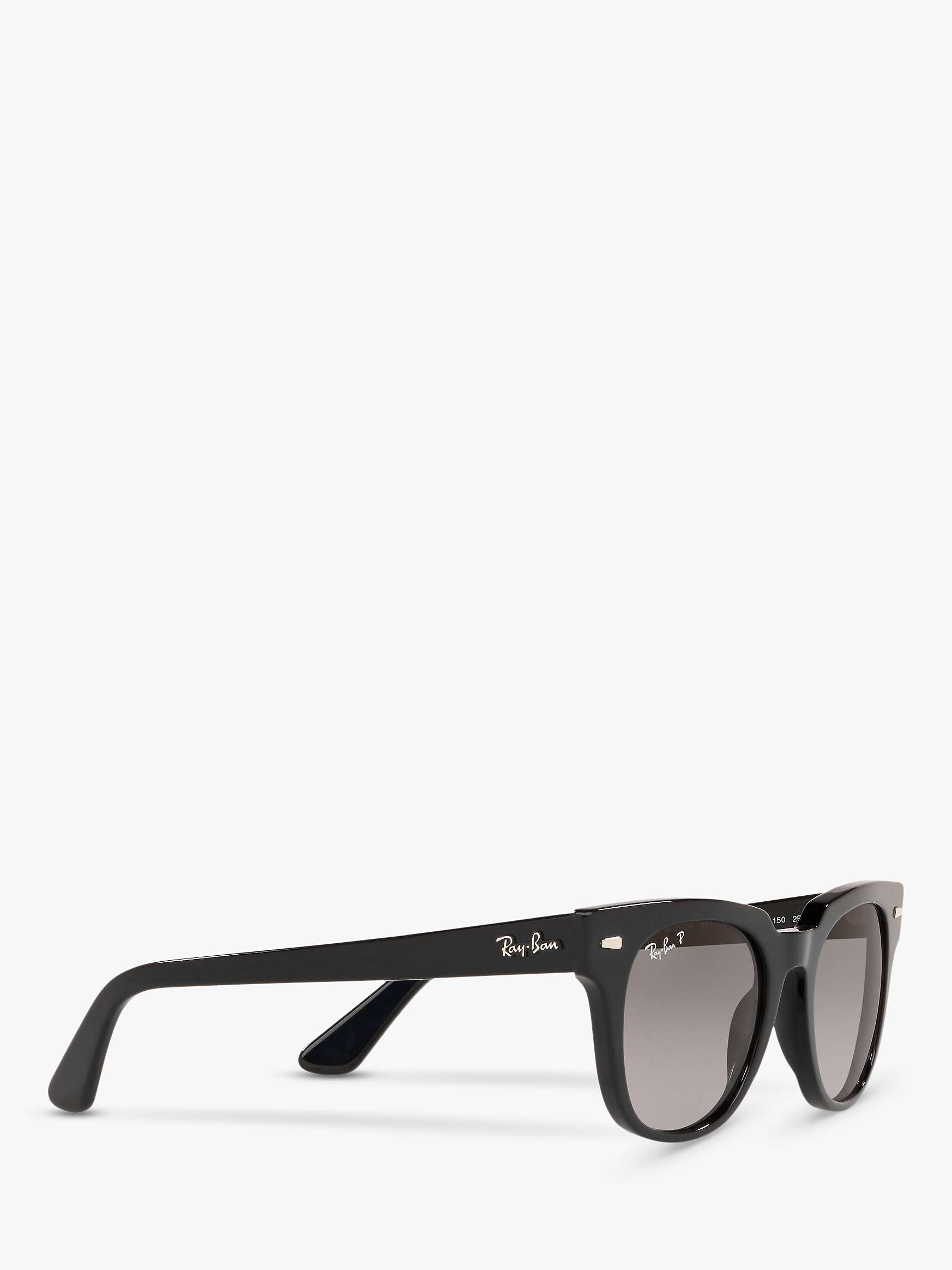 Buy Ray-Ban RB2168 Unisex Polarised Square Sunglasses, Matte Black/Grey Gradient Online at johnlewis.com