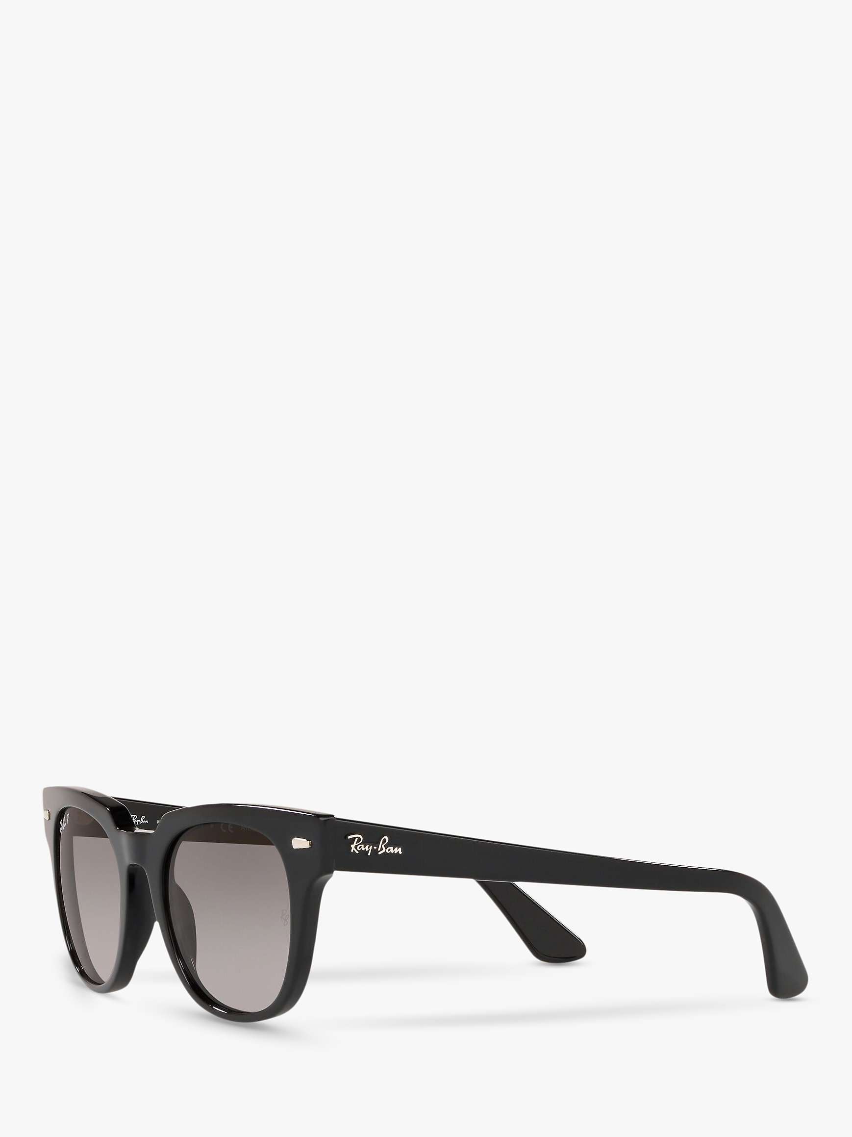 Buy Ray-Ban RB2168 Unisex Polarised Square Sunglasses, Matte Black/Grey Gradient Online at johnlewis.com