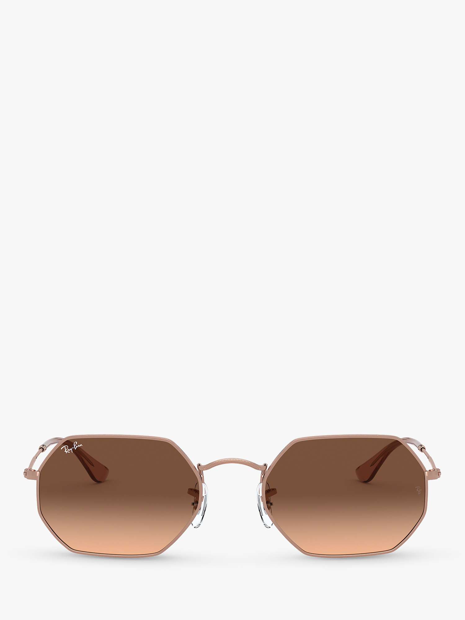 Buy Ray-Ban RB3556N Women's Heptagonal Sunglasses, Bronze/Brown Gradient Online at johnlewis.com