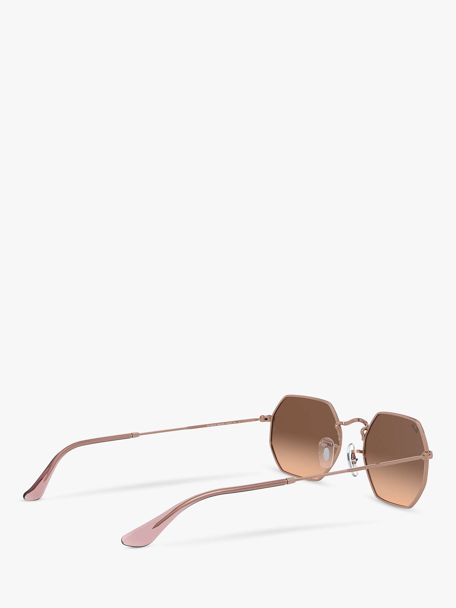 Buy Ray-Ban RB3556N Women's Heptagonal Sunglasses, Bronze/Brown Gradient Online at johnlewis.com