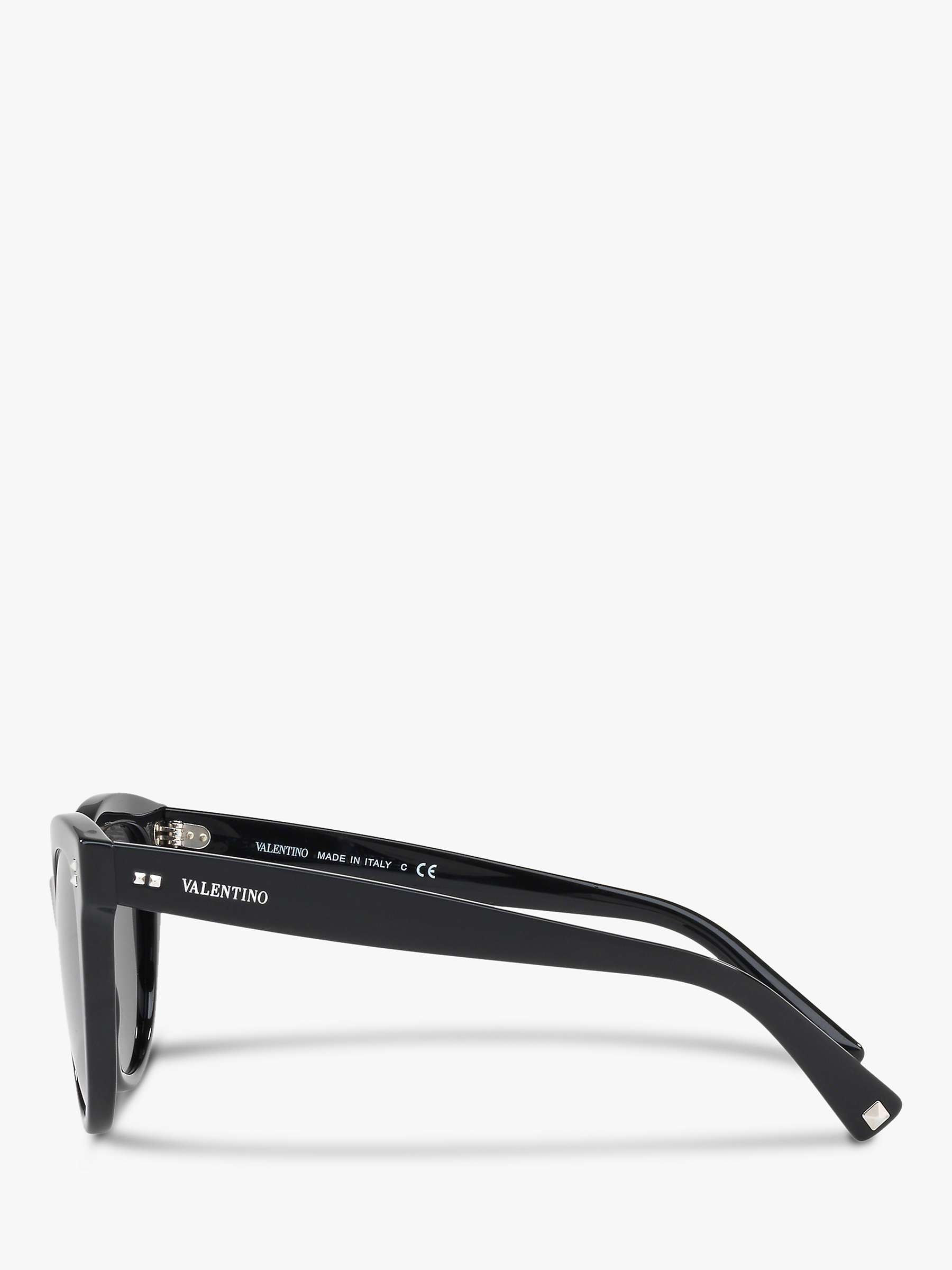 Buy Valentino VA4013 Women's Cat's Eye Sunglasses, Black/Grey Online at johnlewis.com