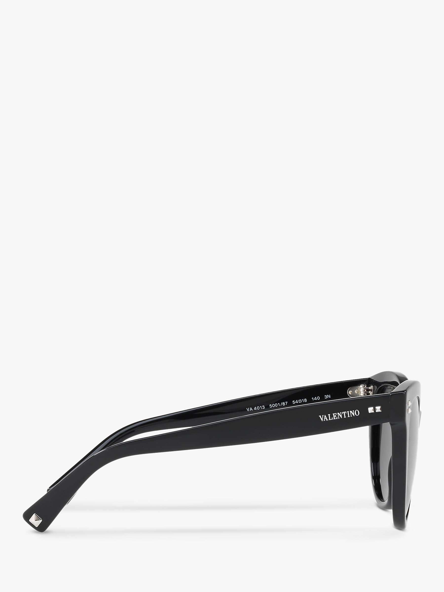 Buy Valentino VA4013 Women's Cat's Eye Sunglasses, Black/Grey Online at johnlewis.com