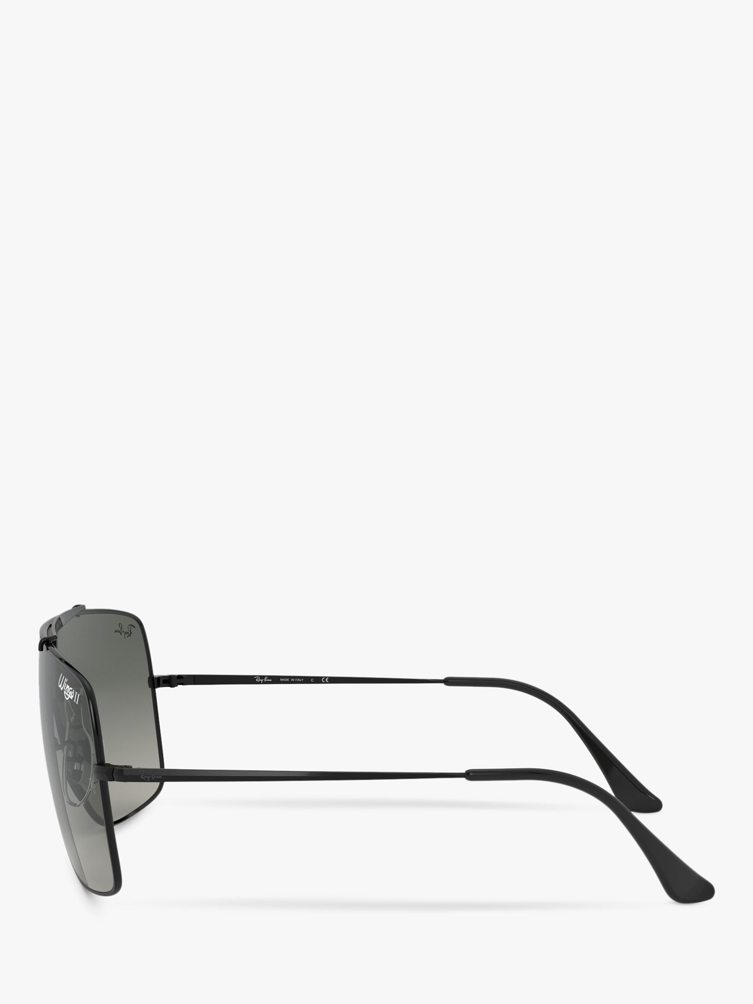 Ray-Ban RB3697 Men's Square Sunglasses, Black/Grey Gradient